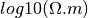 log10(\Omega {.m})